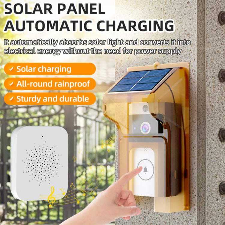 HC-001 Solar Rain Cover for U9 Visual Doorbell, Transparent Cover, Brown Cover