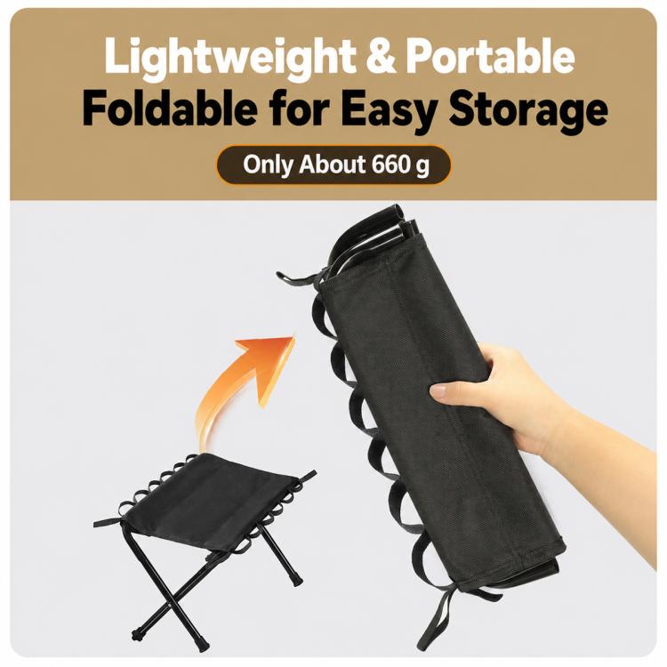 Outdoor Camping Fishing Chairs Portable Folding Storage Stool