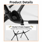 Outdoor Camping Space Chair Folding Moon Chair Travel Gear
