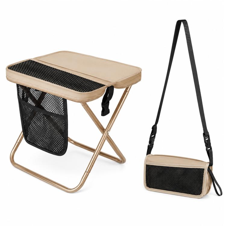 Outdoor Camping Foldable Stool Portable Crossbody Carry Bag
