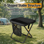Outdoor Camping Foldable Stool Portable Crossbody Carry Bag