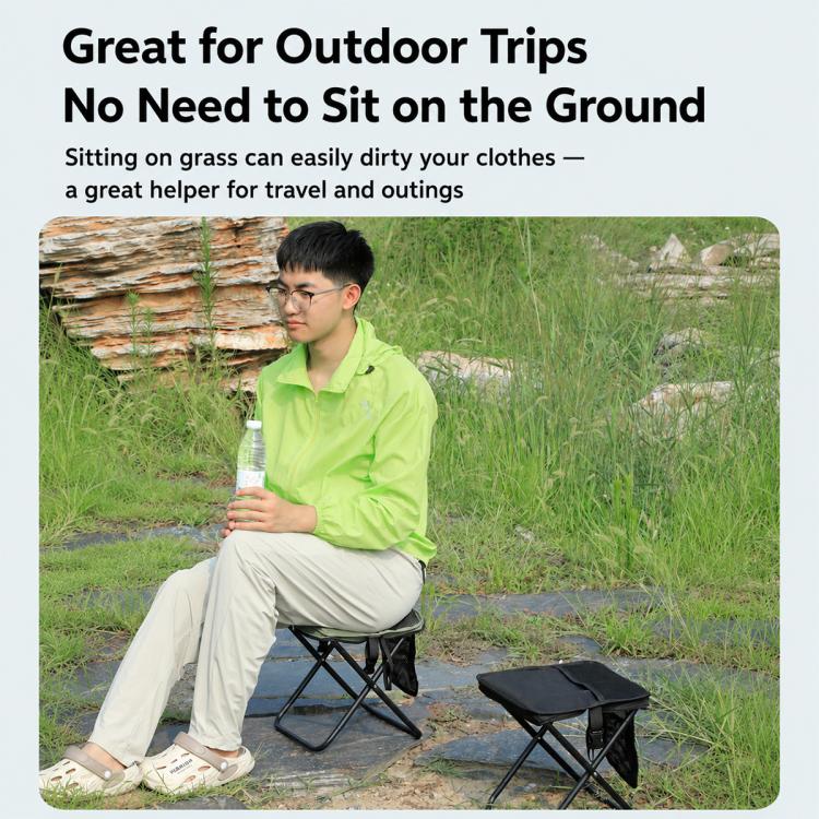 Outdoor Camping Foldable Stool Portable Crossbody Carry Bag