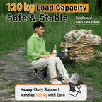 Outdoor Camping Foldable Stool Portable Crossbody Carry Bag