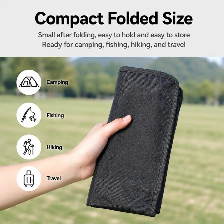 Outdoor Folding Chair Portable Storage Zippered Bag Camping Gear, Small-Khaki, Small-Black, Small-Red, Large-Khaki, Large-Black