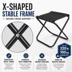 Portable Folding Outdoor Stool Mini Chair for Travel Fishing, Small-Red, Small-Black, Small-Blue Camo, Small-Green Camo, Large-Red, Large-Black, Large-Blue Camo, Extra Large-Black, Extra Large-Blue Camo, Extra Large-Green Camo