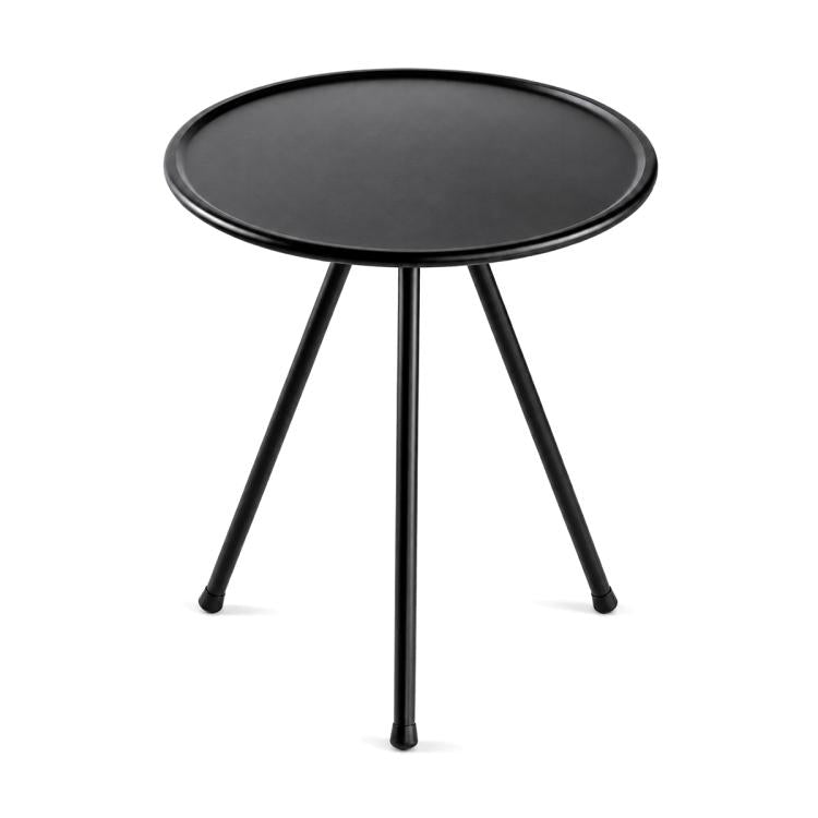 Outdoor Camping Small Round Table with 5-Level Height Adjustment, Base Version, Light Bracket