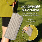 Thickened Padded Handbag Style Portable Folding Stool, Khaki, Black, Grey