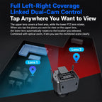 1080P HD Dual-Lens Smart Solar Energy Surveillance Camera without Memory Card, WiFi Version, 4G European Version, 4G US Version