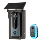 M20 HD Night Vision Wireless Two-Way Intercom Video Doorbell with Solar Power Rainproof Cover, M20 with Solar Power Rainproof Cover(Black), M20 with Solar Power Rainproof Cover(Transparent)