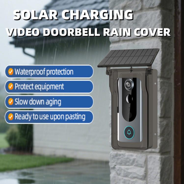 M20 HD Night Vision Wireless Two-Way Intercom Video Doorbell with Solar Power Rainproof Cover, M20 with Solar Power Rainproof Cover(Black), M20 with Solar Power Rainproof Cover(Transparent)