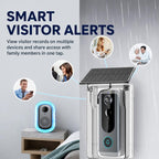 M20 HD Night Vision Wireless Two-Way Intercom Video Doorbell with Solar Power Rainproof Cover, M20 with Solar Power Rainproof Cover(Black), M20 with Solar Power Rainproof Cover(Transparent)