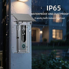 M20 HD Night Vision Wireless Two-Way Intercom Video Doorbell with Solar Power Rainproof Cover, M20 with Solar Power Rainproof Cover(Black), M20 with Solar Power Rainproof Cover(Transparent)