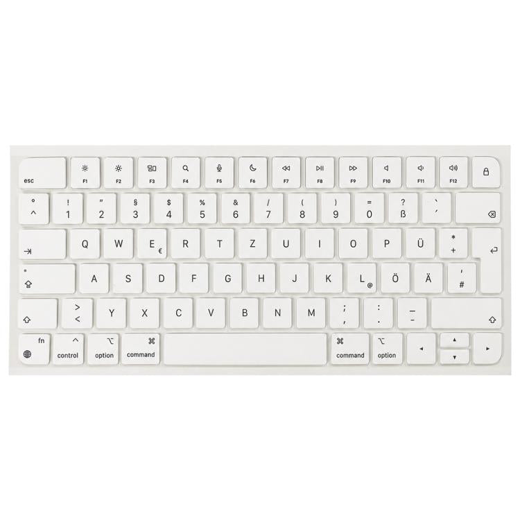 For MacBook A2438 A2439 A2449 A2450 A3118 A3203 Magic Keyboard 3 Magic Keyboard 4 Keycaps(White), German, French