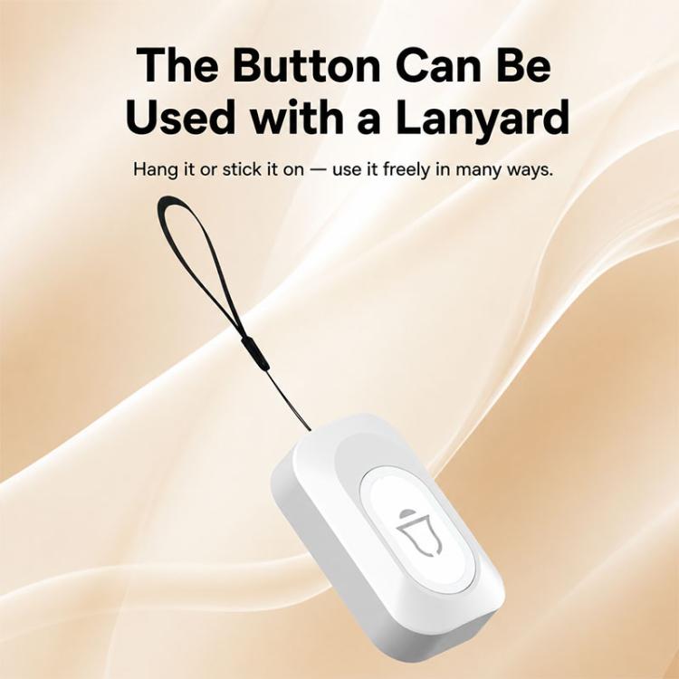 XY-809 Smart Waterproof Home Wireless Doorbell Elderly Wireless Elderly and Patients Emergency Call Button Doorbell, US Plug, EU Plug