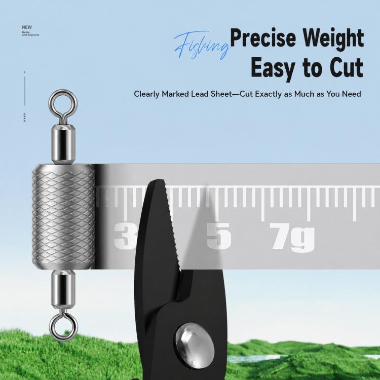 5pcs Dual Loop Embossed Scale Integrated Fishing Lead Sinker, 3.0g, 3.5g, 4.0g, 5.0g, 6.0g, 8.0g, 10g