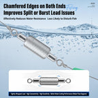 5pcs Dual Loop Embossed Scale Integrated Fishing Lead Sinker, 3.0g, 3.5g, 4.0g, 5.0g, 6.0g, 8.0g, 10g