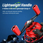 Magnetic Slow Descent Saltwater Raft Fishing Metal Reel, Basic-Left, Basic-Right, Line Guide-Left, Line Guide-Right, Digital Display & Line Guide-Left, Digital Display & Line Guide-Right