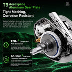 Electroplated DC Electronic Magnetic Brake Baitcasting Fishing Reel, Left Hand, Right Hand