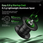 Electroplated DC Electronic Magnetic Brake Baitcasting Fishing Reel, Left Hand, Right Hand
