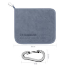 Thick Water Wiping Fishing Towel with Carabiner Fish Handling Cloth, Single-layer, Double-layer