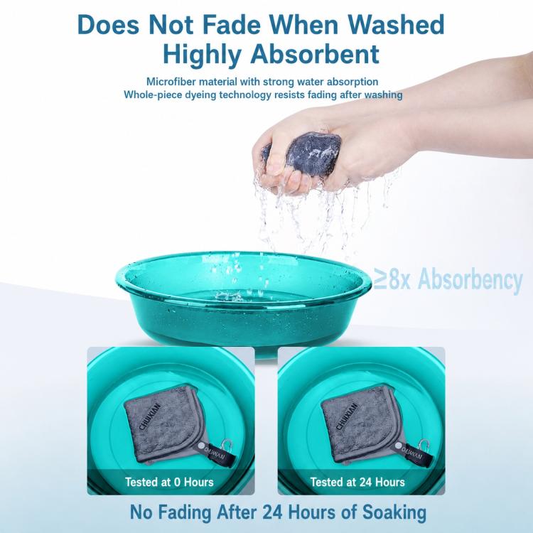 Thick Water Wiping Fishing Towel with Carabiner Fish Handling Cloth, Single-layer, Double-layer