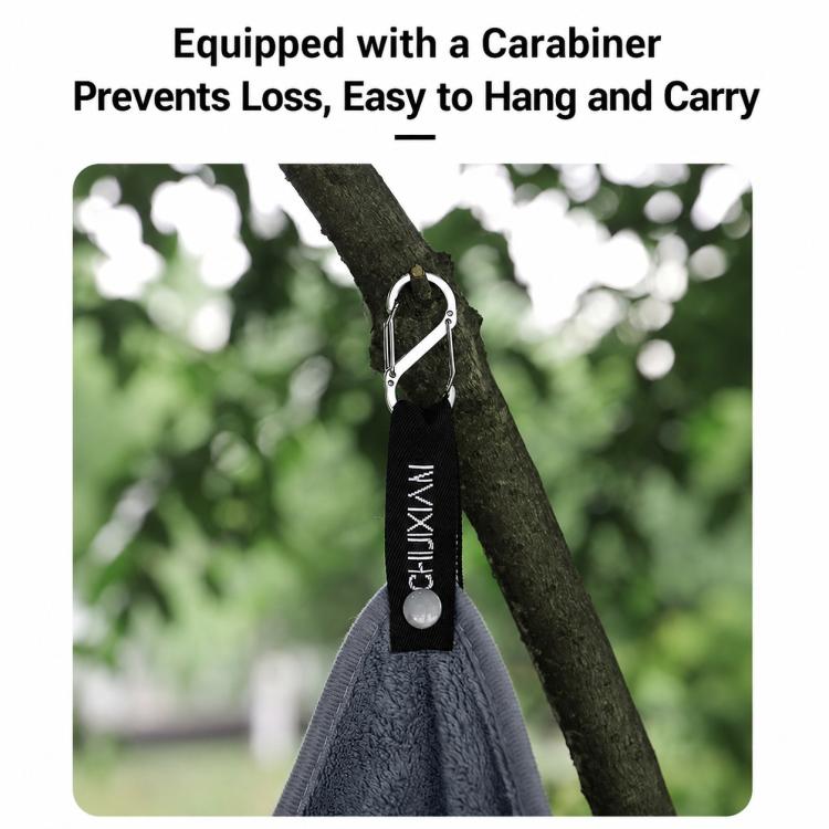 Thick Water Wiping Fishing Towel with Carabiner Fish Handling Cloth, Single-layer, Double-layer