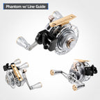 Magnetic Slow Descent Auto Line Winding Metal Raft Fishing Reel, Left Hand, Right Hand, Digital Display-Left Hand, Digital Display-Right Hand