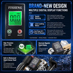 Magnetic Slow Descent Auto Line Winding Metal Raft Fishing Reel, Left Hand, Right Hand, Digital Display-Left Hand, Digital Display-Right Hand