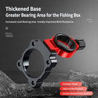 1 Pair Aluminum Alloy Foldable Umbrella Holder Mount Wind Resistant for Fishing Box