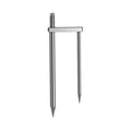 Detachable Umbrella Ground Stake Anti-Wind Peg with 12mm Universal Thread Interface, Chrome-Plated 23cm 2-Prong, Chrome-Plated 23cm 3-Prong, Chrome-Plated 30cm 2-Prong, Chrome-Plated 30cm 3-Prong, Stainless Steel 23cm 2-Prong, Stainless Steel 23cm 3-Pr...