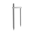 Detachable Umbrella Ground Stake Anti-Wind Peg with 12mm Universal Thread Interface, Chrome-Plated 23cm 2-Prong, Chrome-Plated 23cm 3-Prong, Chrome-Plated 30cm 2-Prong, Chrome-Plated 30cm 3-Prong, Stainless Steel 23cm 2-Prong, Stainless Steel 23cm 3-Pr...