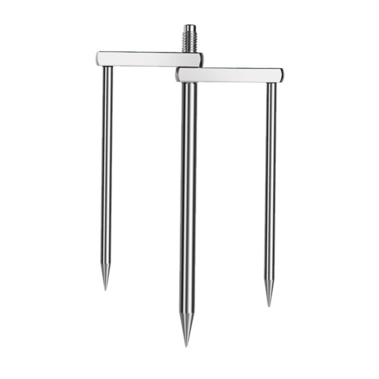 Detachable Umbrella Ground Stake Anti-Wind Peg with 12mm Universal Thread Interface, Chrome-Plated 23cm 2-Prong, Chrome-Plated 23cm 3-Prong, Chrome-Plated 30cm 2-Prong, Chrome-Plated 30cm 3-Prong, Stainless Steel 23cm 2-Prong, Stainless Steel 23cm 3-Pr...