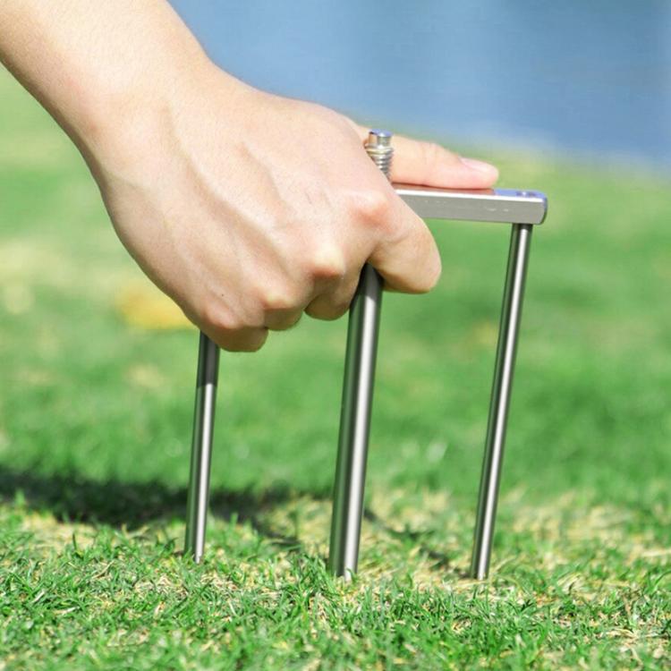 Detachable Umbrella Ground Stake Anti-Wind Peg with 12mm Universal Thread Interface, Chrome-Plated 23cm 2-Prong, Chrome-Plated 23cm 3-Prong, Chrome-Plated 30cm 2-Prong, Chrome-Plated 30cm 3-Prong, Stainless Steel 23cm 2-Prong, Stainless Steel 23cm 3-Pr...