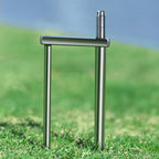 Detachable Umbrella Ground Stake Anti-Wind Peg with 12mm Universal Thread Interface, Chrome-Plated 23cm 2-Prong, Chrome-Plated 23cm 3-Prong, Chrome-Plated 30cm 2-Prong, Chrome-Plated 30cm 3-Prong, Stainless Steel 23cm 2-Prong, Stainless Steel 23cm 3-Pr...