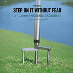Detachable Umbrella Ground Stake Anti-Wind Peg with 12mm Universal Thread Interface, Chrome-Plated 23cm 2-Prong, Chrome-Plated 23cm 3-Prong, Chrome-Plated 30cm 2-Prong, Chrome-Plated 30cm 3-Prong, Stainless Steel 23cm 2-Prong, Stainless Steel 23cm 3-Pr...