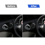 Car Carbon Fiber Left And Right Exhaust Ports Decorative Sticker for Nissan 350z 2006-2009, Left and Right Drive Universal, Left And Right Exhaust Ports