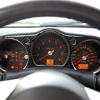 Car Carbon Fiber Speedometer Surrounded Decorative Sticker for Nissan 350z 2006-2009, Speedometer Surrounded