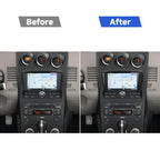 Car Carbon Fiber Navigation Frame Decorative Sticker for Nissan 350z 2006-2009, Navigation Frame