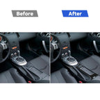 Car Carbon Fiber Central System Control Large Panel Frame Decorative Sticker for Nissan 350z 2006-2009, Central System Control Large Panel Frame