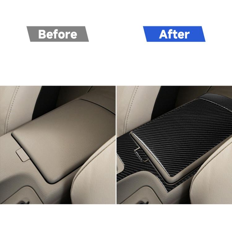 Car Carbon Fiber Central System Control Storage Box Decorative Sticker for Nissan 350z 2006-2009, Central System Control Storage Box Decorative Sticker