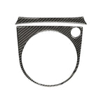 Car Carbon Fiber Gears Panel Decorative Sticker for Nissan 350z 2006-2009, Right Drive, Gears Panel, Right Drive