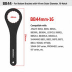 MEROCA Bicycle Hollow Crankset Removal Tool Axis Spanner, BB44, BB39+BB40.5 2 in 1 Wrench, BB49+BB52 2 in 1 Wrench For T47, BB44+BB46 2 in 1 Wrench