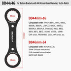 MEROCA Bicycle Hollow Crankset Removal Tool Axis Spanner, BB44, BB39+BB40.5 2 in 1 Wrench, BB49+BB52 2 in 1 Wrench For T47, BB44+BB46 2 in 1 Wrench