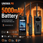 UNIWA P4 UHF Walkie-Talkie Rugged Phone, 4GB+64GB, 4.0 inch Android 14.0 Mediatek MT6762 Octa Core, Network: 4G, OTG, EU Plug, US Plug, UK Plug, AU Plug
