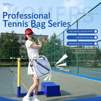 Komers Professional High-Capacity Water-Resistant Tennis Sports Bag, K372