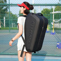 GODSPEED 3D Hard-Shell Tennis Badminton Rackets Large-Capacity Storage Sports Backpack, G2505
