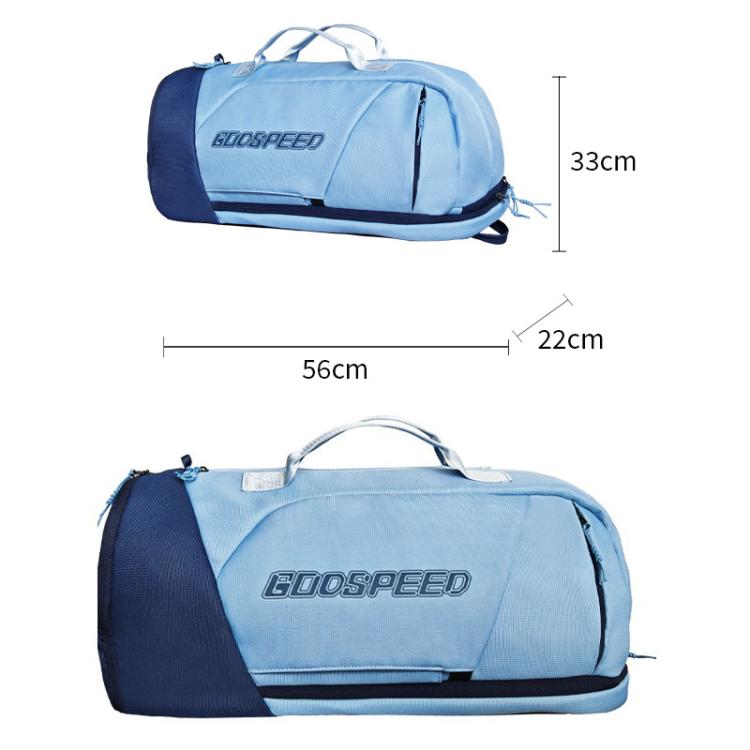 GODSPEED Large-Capacity Badminton Tennis Racket Bag Sports Backpack with Wet-Dry Separation, G2511N