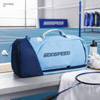 GODSPEED Large-Capacity Badminton Tennis Racket Bag Sports Backpack with Wet-Dry Separation, G2511N