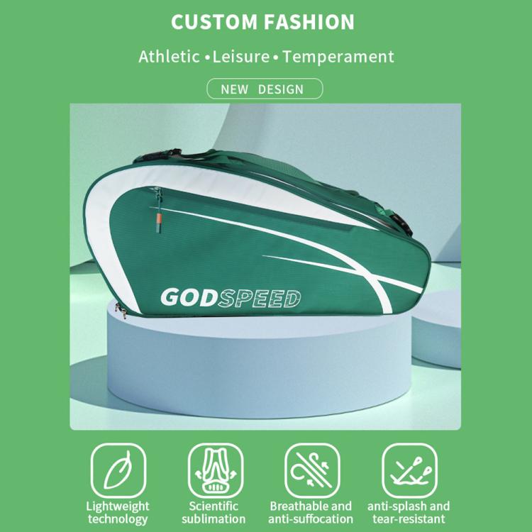 GODSPEED Large-Capacity Tennis Badminton Rackets Multifunctional Sports Bag, G2516