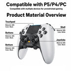 Yesido KB48 P5 Wireless Game Controller, For PS5 / PS4 / PC